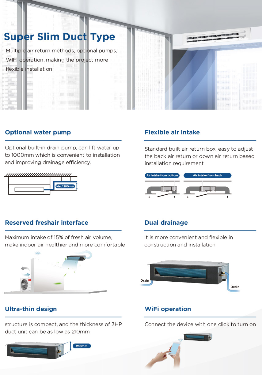 Free Match (Outdoor)  Light Commercial Air Conditoning(图6)